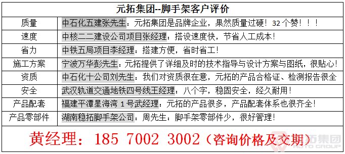 腳手架種類(lèi)大全，2016版本
