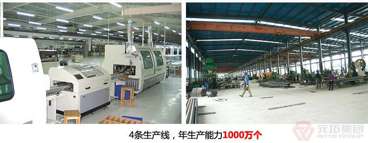 建筑用Q235/沖壓/熱鍍鋅/美式旋轉腳手架扣件 元拓集團工廠有四條生產線，年生產能力一千萬個